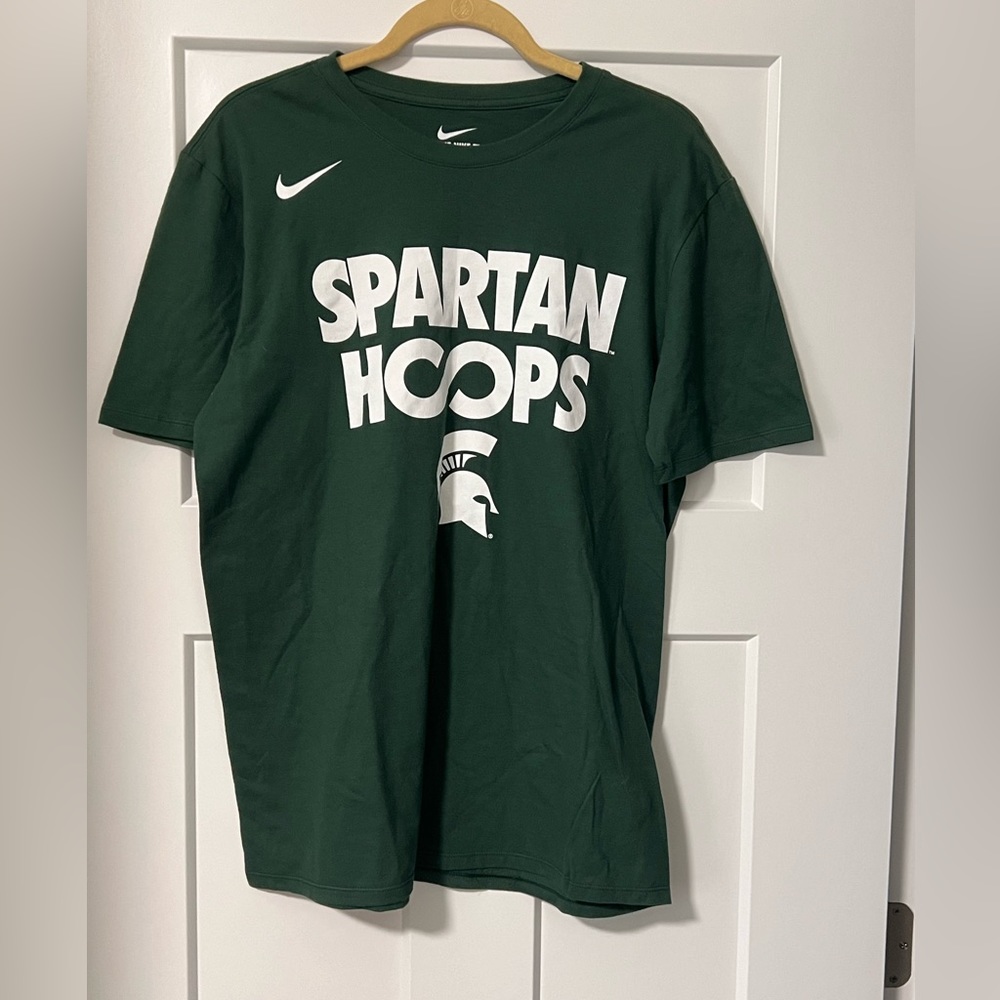 Nike Michigan State University Basketball T-Shirt | Size Large |